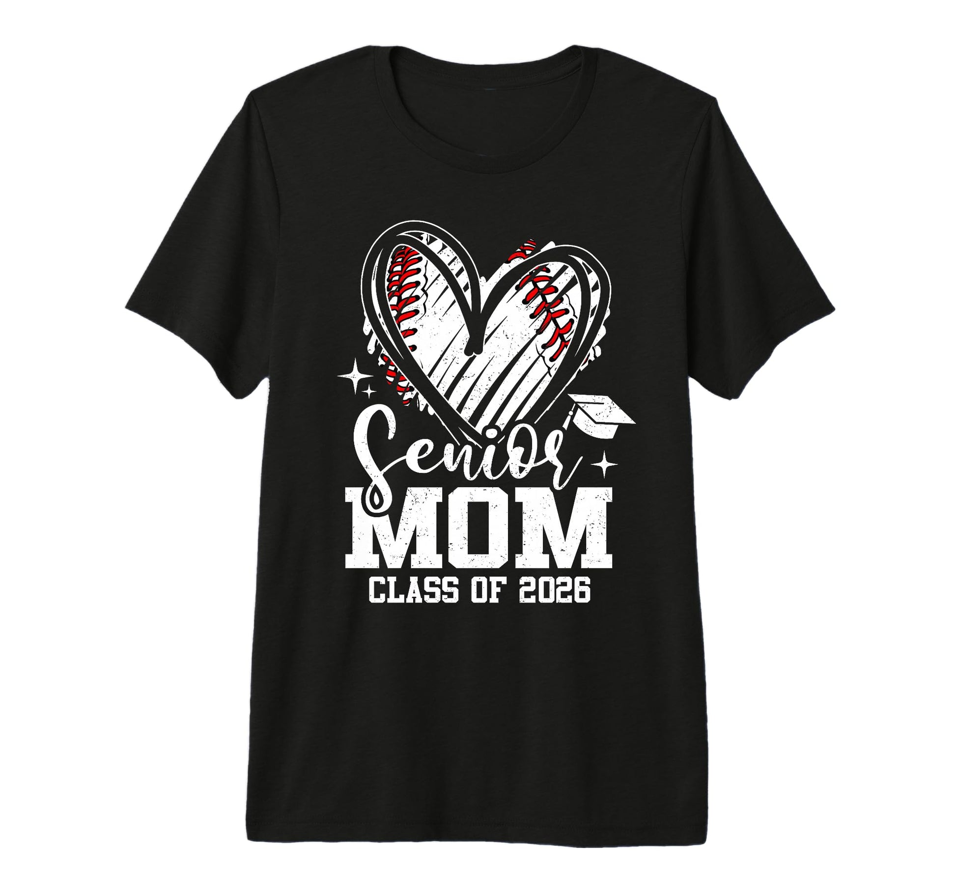 Proud Senior Mom Class 2026 T-Shirt - Fun Novelty Design for Adults - T-Shirt, Sweatshirt, Hoodie