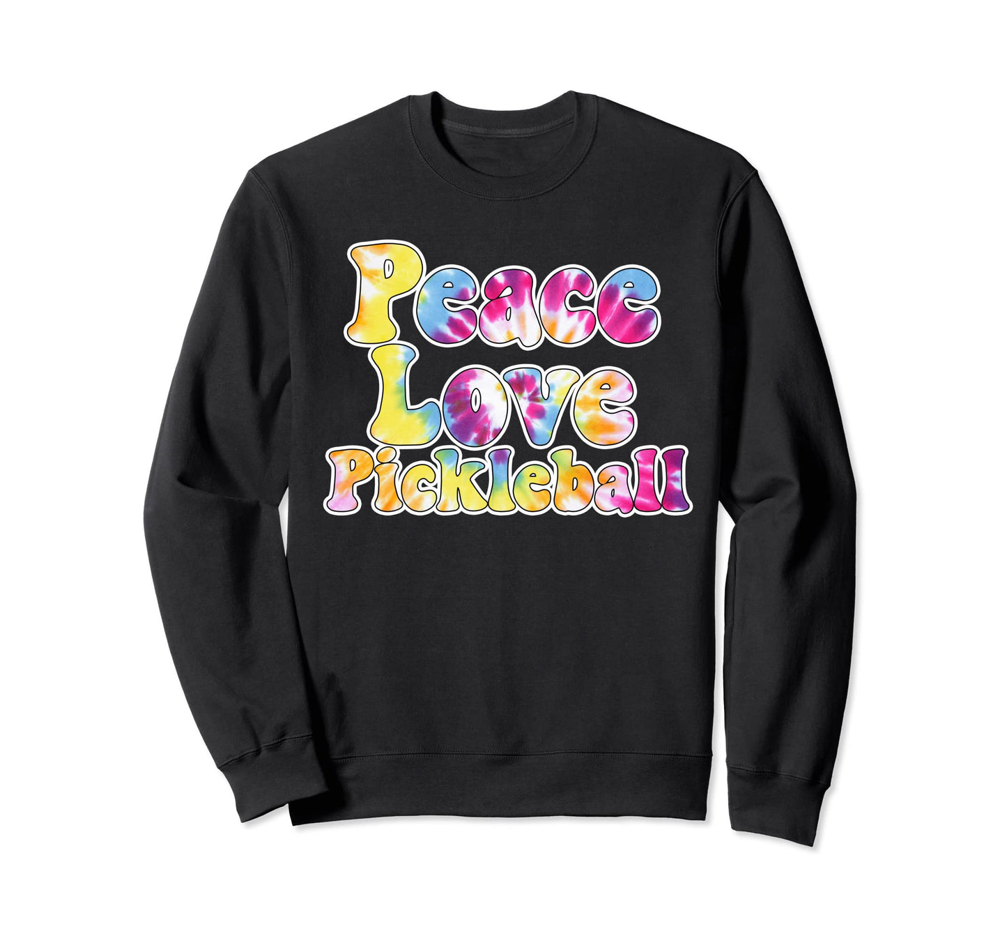 Fun Pickleball Tie Dye Pickleball Sweatshirt - Trendy Graphic Men Women - T-Shirt, Sweatshirt, Hoodie