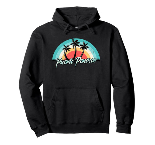Matching Family Vacation Sunset Puerto Hoodie - Minimalist Print Unisex - T-Shirt, Sweatshirt, Hoodie