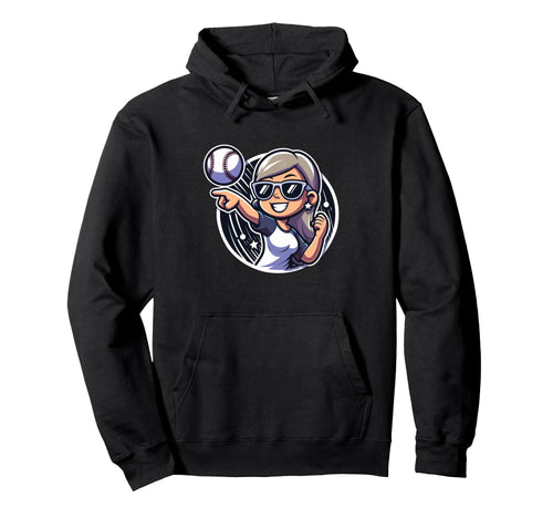 Baseball Player Sister Mother Fan Hoodie - Graphic Print for Adults - T-Shirt, Sweatshirt, Hoodie