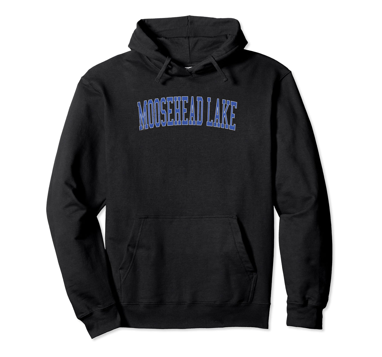Moosehead Lake Distressed Blue Varsity Hoodie - Casual Everyday Wear Unisex - T-Shirt, Sweatshirt, Hoodie