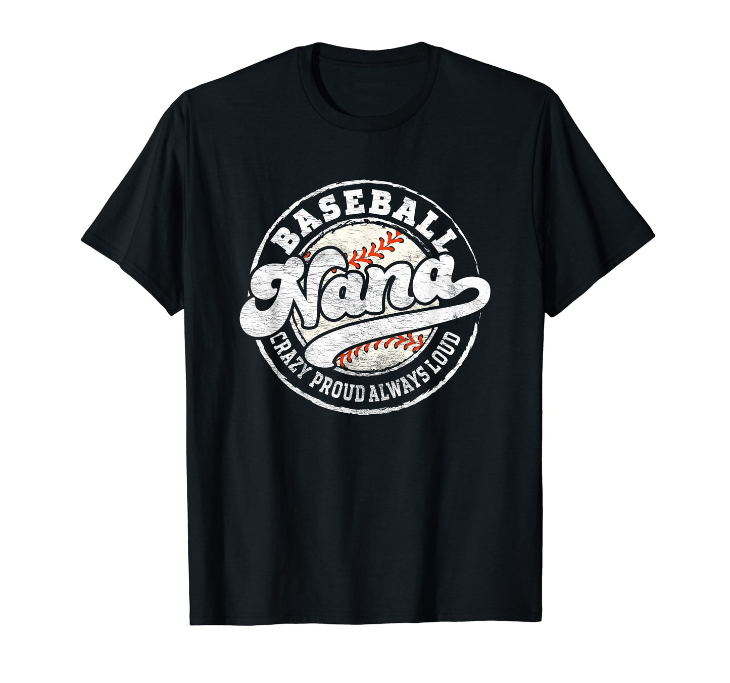 Baseball Nana Matching Family Crazy T-Shirt - Minimalist Print for Adults - T-Shirt, Sweatshirt, Hoodie