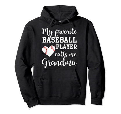 My Favorite Baseball Player Calls Me Hoodie - Minimalist Print for Adults - T-Shirt, Sweatshirt, Hoodie