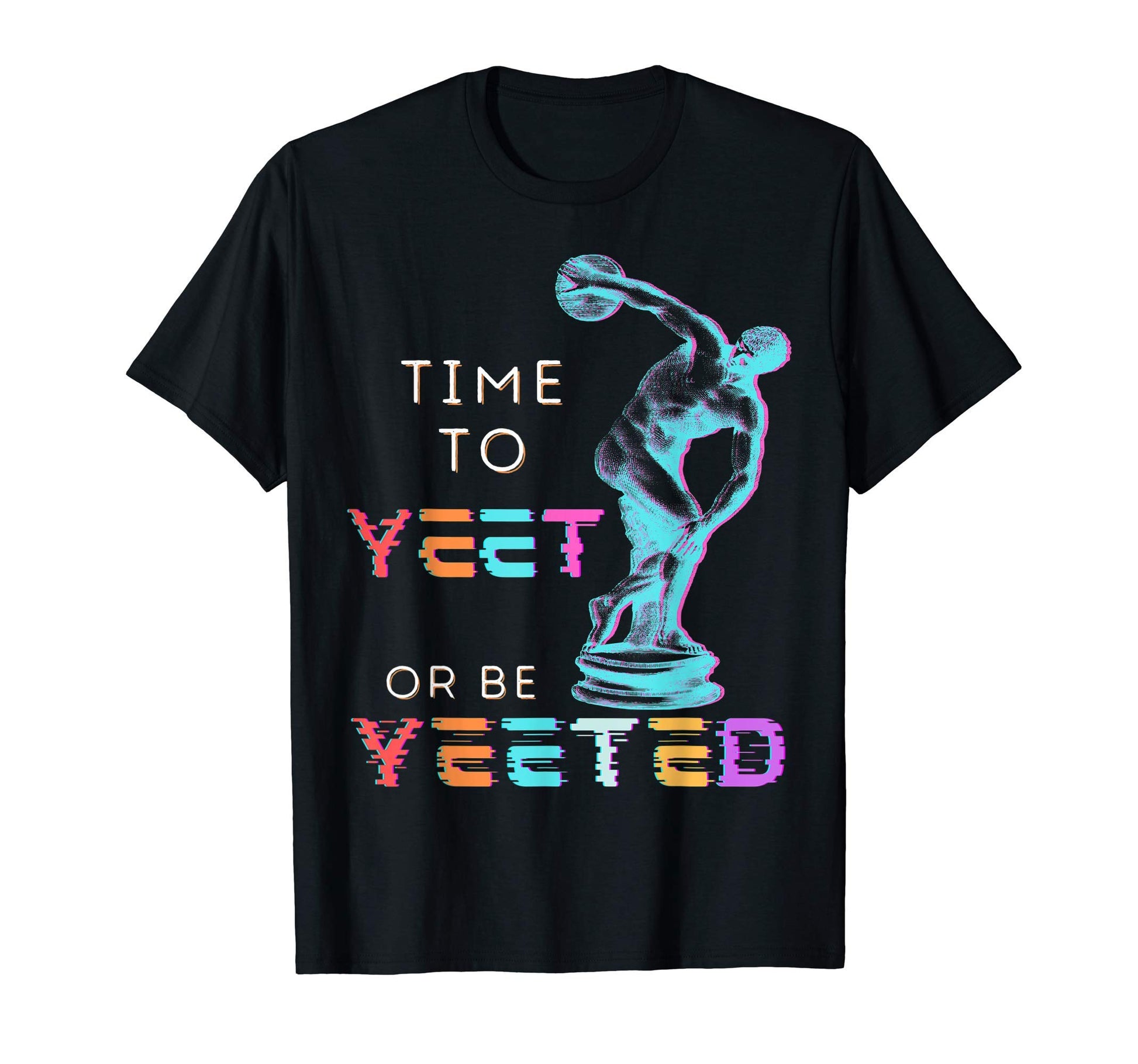 Yeet Or Be Yeeted Vaporwave Statue T-Shirt - Aesthetic Graphic for Adults - T-Shirt, Sweatshirt, Hoodie