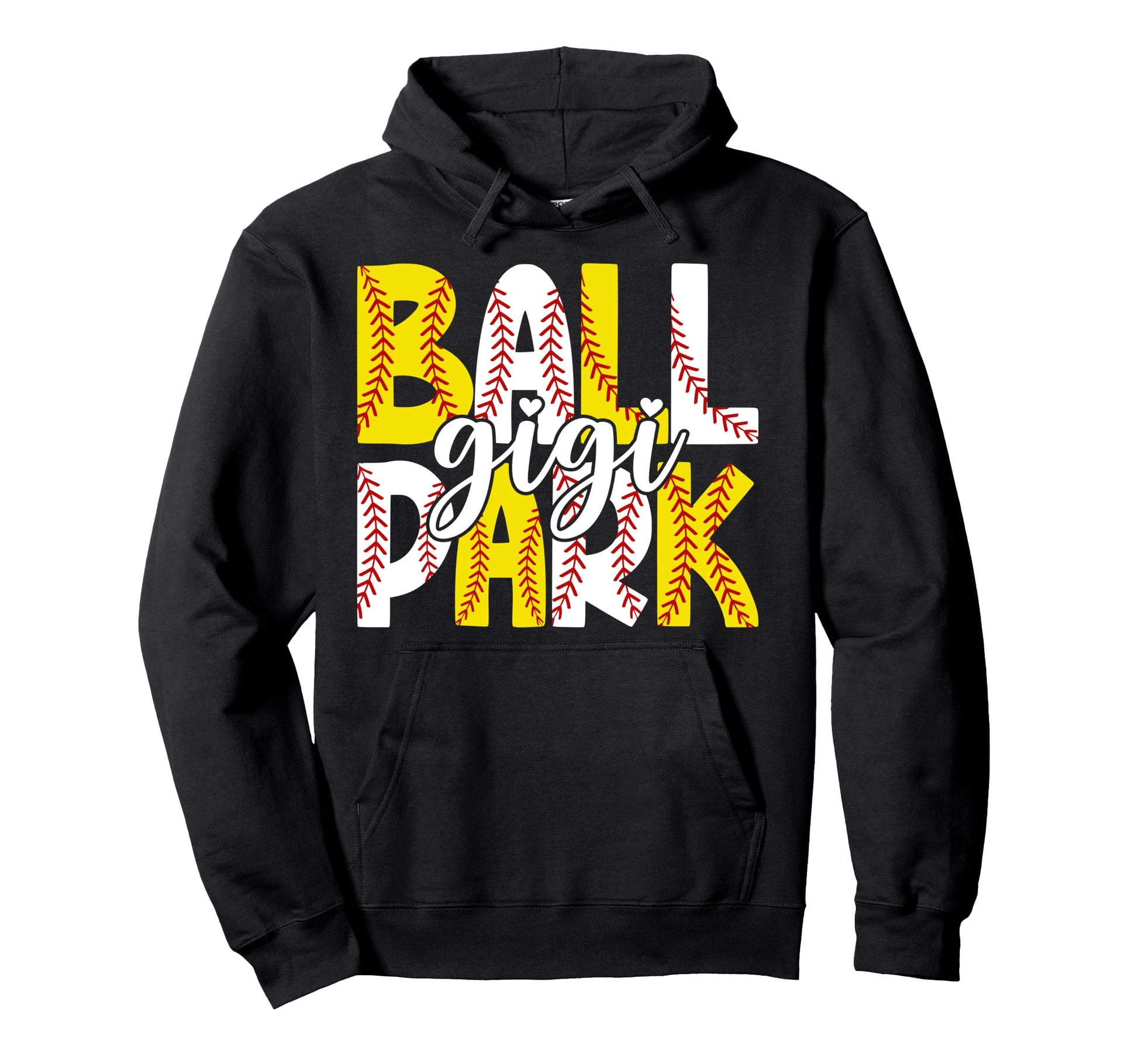 Ballpark Gigi Grandma Softball Hoodie - Casual Everyday Wear Men Women - T-Shirt, Sweatshirt, Hoodie