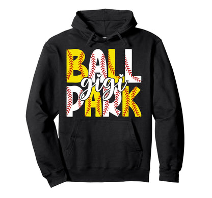 Ballpark Gigi Grandma Softball Hoodie - Casual Everyday Wear Men Women - T-Shirt, Sweatshirt, Hoodie
