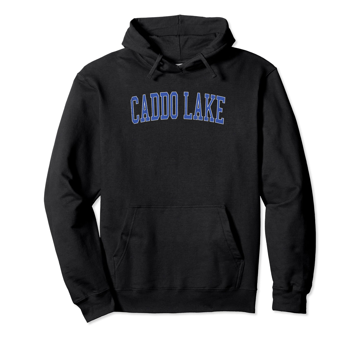 Caddo Lake Distressed Blue Varsity Hoodie - Unique Graphic Men Women - T-Shirt, Sweatshirt, Hoodie