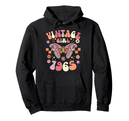 Butterfly Boho 60Th Birthday 1965 Hoodie - Graphic Print Unisex - T-Shirt, Sweatshirt, Hoodie