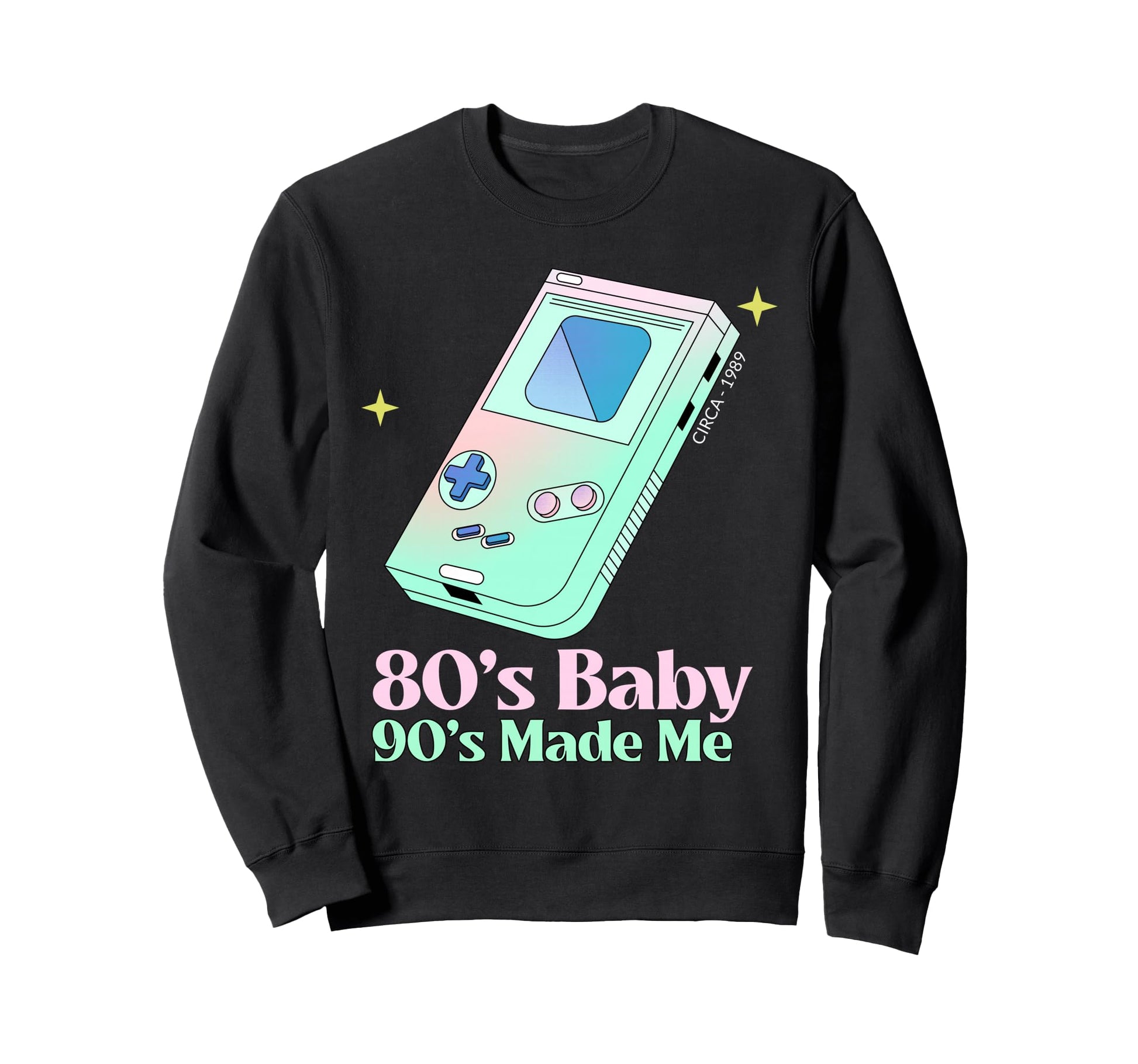80S 90S Made Me Nostalgia Sweatshirt - Custom Art Print Men Women - T-Shirt, Sweatshirt, Hoodie