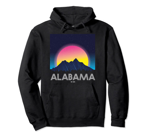 Alabama Mountain Grid 80S 90S Aesthetic Hoodie - Unique Graphic Men Women - T-Shirt, Sweatshirt, Hoodie