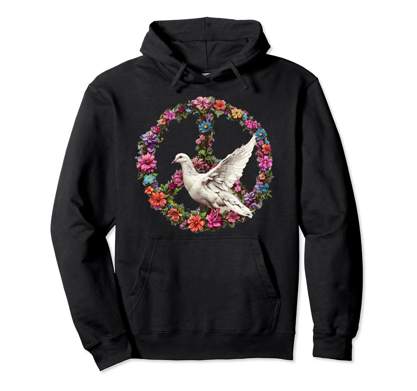 Peace Peace Dove Peace Symbol Love Hoodie - Casual Everyday Wear Men Women - T-Shirt, Sweatshirt, Hoodie