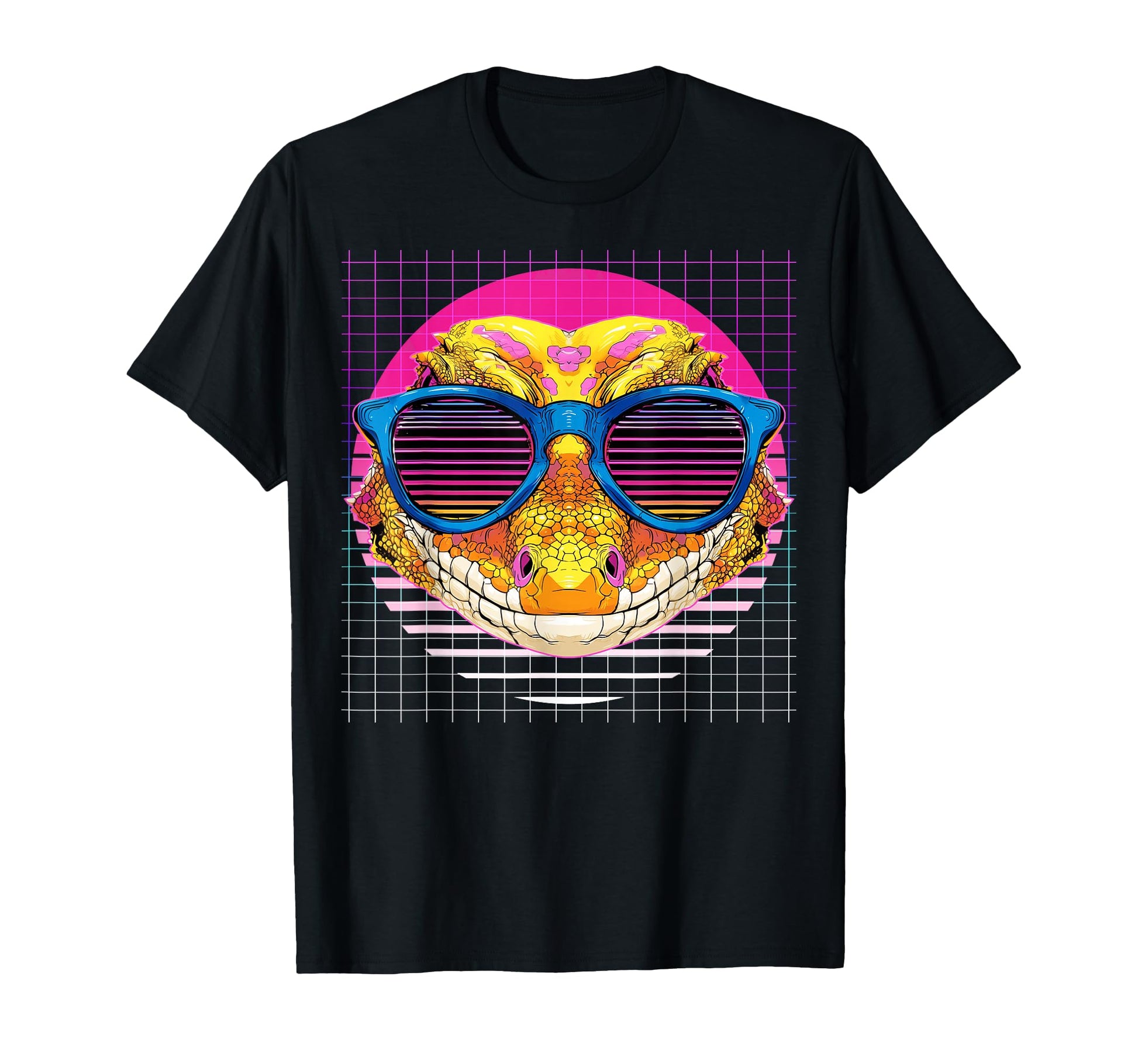 Crested Gecko Sunglasses Lizard T-Shirt - Graphic Print for Adults - T-Shirt, Sweatshirt, Hoodie