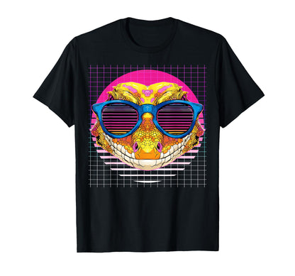 Crested Gecko Sunglasses Lizard T-Shirt - Graphic Print for Adults - T-Shirt, Sweatshirt, Hoodie