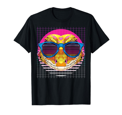 Crested Gecko Sunglasses Lizard T-Shirt - Graphic Print for Adults - T-Shirt, Sweatshirt, Hoodie