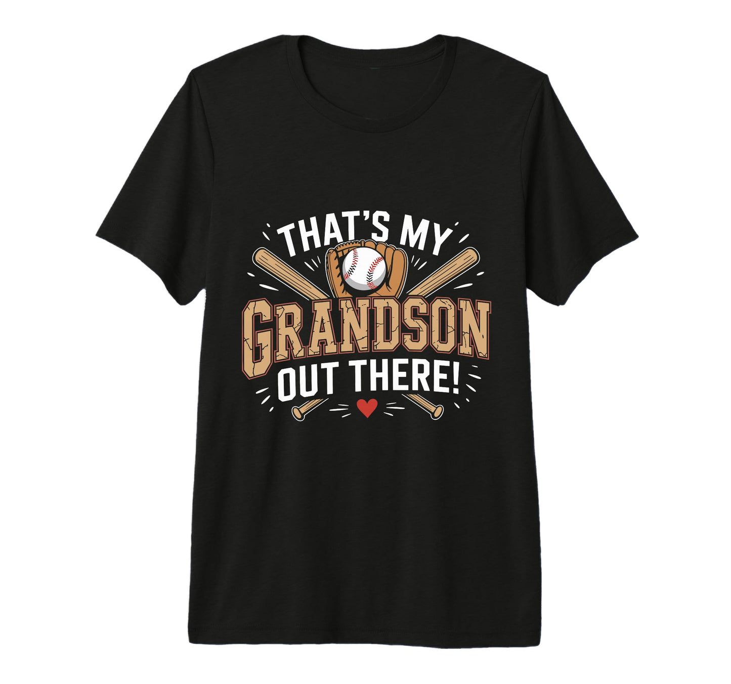 Funny Baseball Grandpa Proud T-Shirt - Casual Everyday Wear Men Women - T-Shirt, Sweatshirt, Hoodie