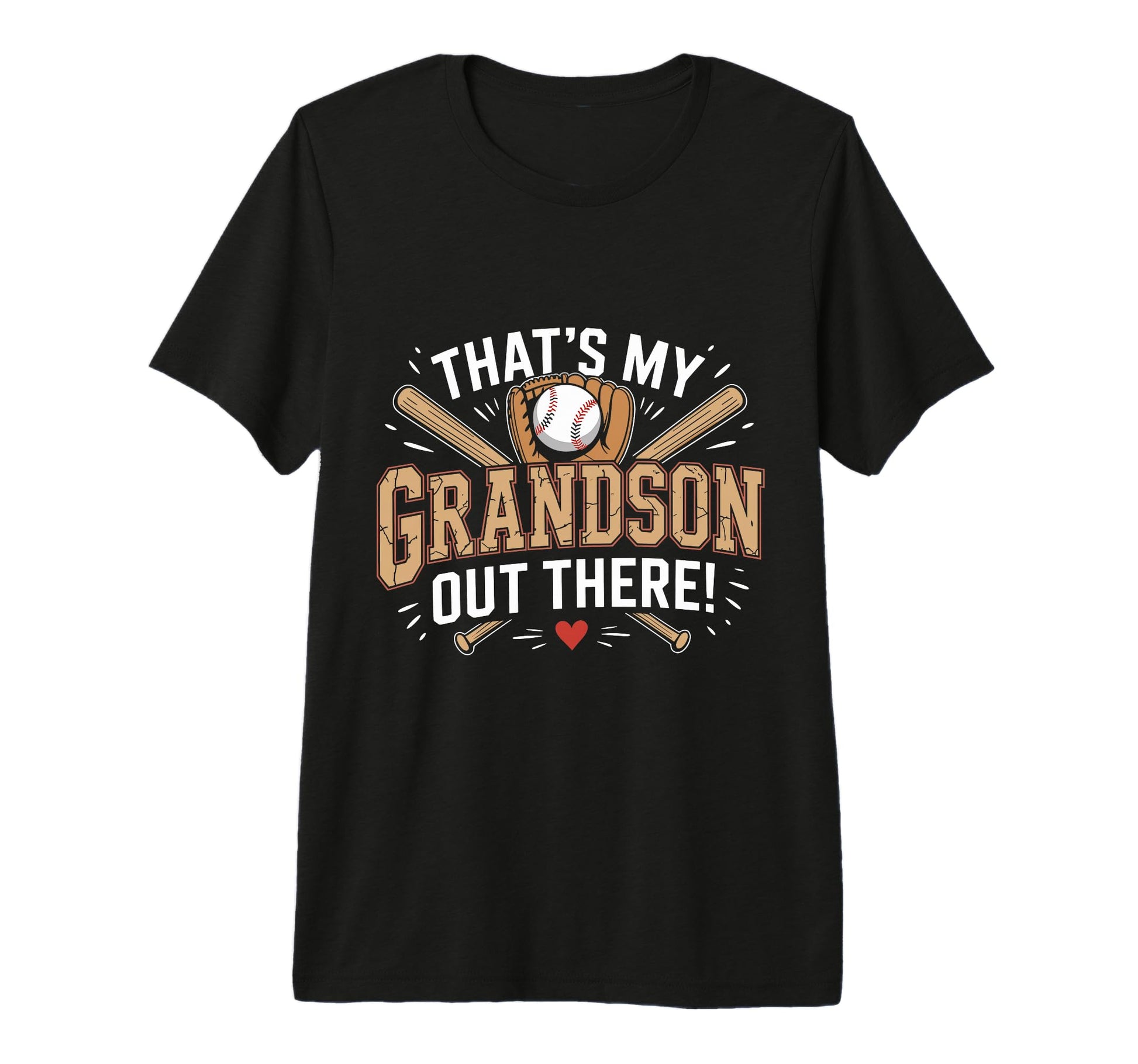 Funny Baseball Grandpa Proud T-Shirt - Casual Everyday Wear Men Women - T-Shirt, Sweatshirt, Hoodie