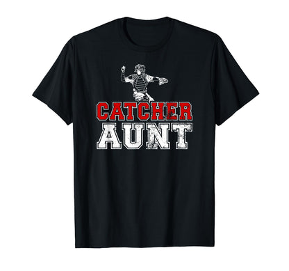 Baseball Catcher Aunt Baseball Catcher T-Shirt - Minimalist Print Unisex - T-Shirt, Sweatshirt, Hoodie