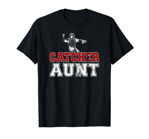 Baseball Catcher Aunt Baseball Catcher T-Shirt - Minimalist Print Unisex - T-Shirt, Sweatshirt, Hoodie