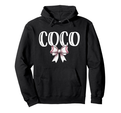 Coquette Baseball Coco Spirit Hoodie - Custom Art Print for Adults - T-Shirt, Sweatshirt, Hoodie