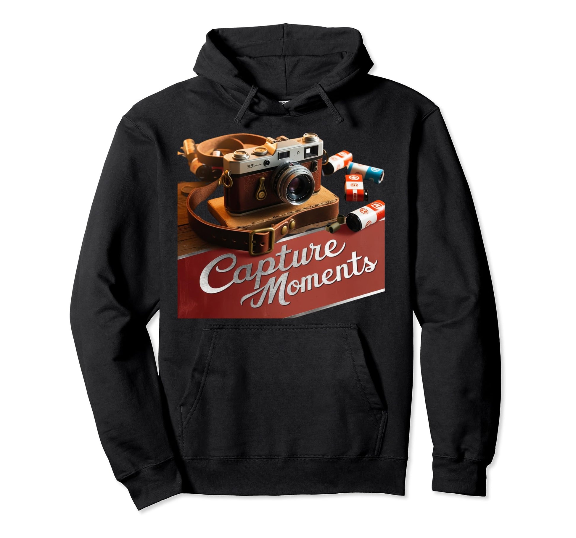 Camera Capture Moments Photography Hoodie - Graphic Print Men Women - T-Shirt, Sweatshirt, Hoodie