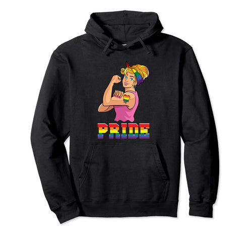 Pride Month Gay Power Rainbow Flag Lgbtq Hoodie - Custom Art Print Unisex - T-Shirt, Sweatshirt, Hoodie
