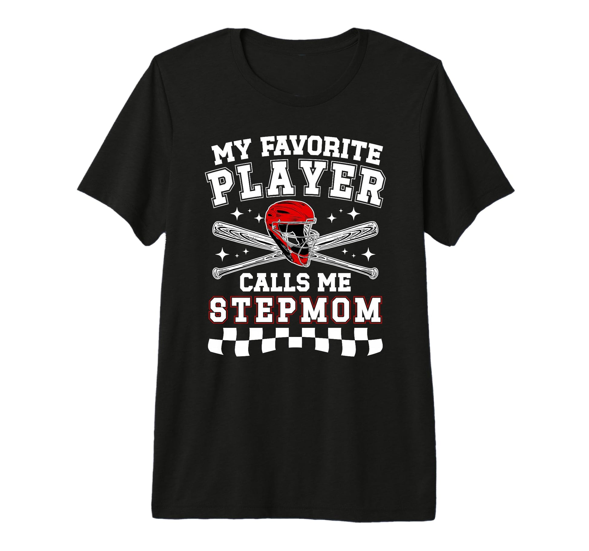 Proud Baseball Stepmom Baseball T-Shirt - Minimalist Print Men Women - T-Shirt, Sweatshirt, Hoodie