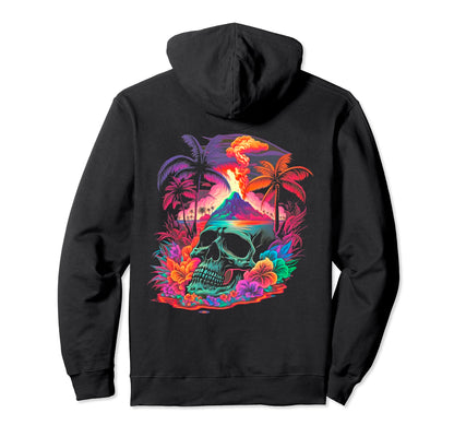 Palm Tree Tropical 80S Beach 70S Hoodie - Aesthetic Graphic for Adults - T-Shirt, Sweatshirt, Hoodie