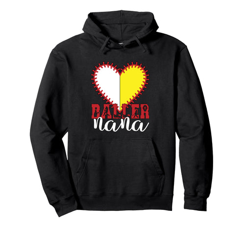 Softball Baseball Nana Softball Hoodie - Custom Art Print for Adults - T-Shirt, Sweatshirt, Hoodie