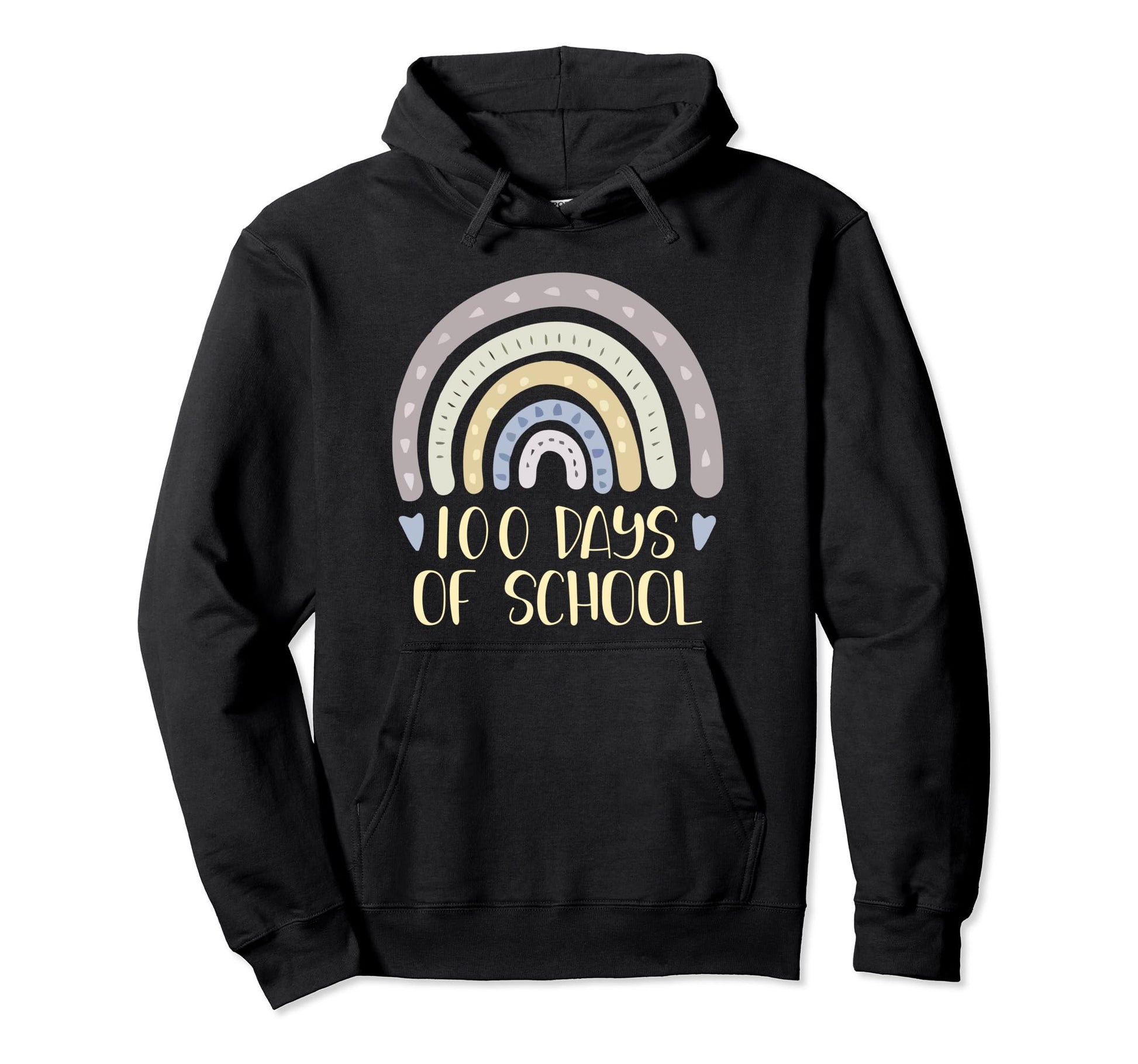 100 Days School Teacher Student Rainbow Hoodie - Novelty Apparel Unisex - T-Shirt, Sweatshirt, Hoodie