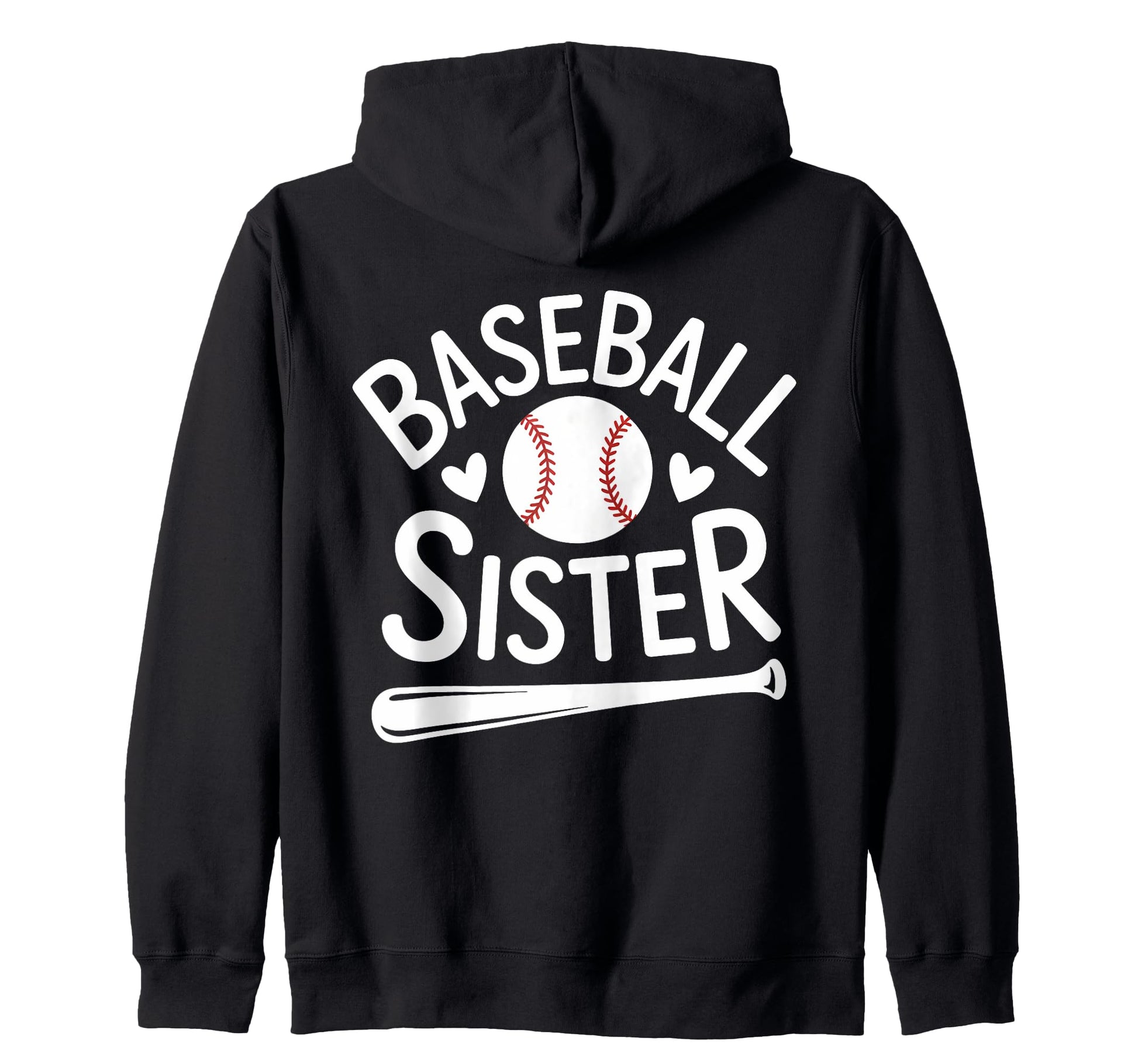 Baseball Player Baseball Sister Hoodie - Trendy Graphic for Adults - T-Shirt, Sweatshirt, Hoodie