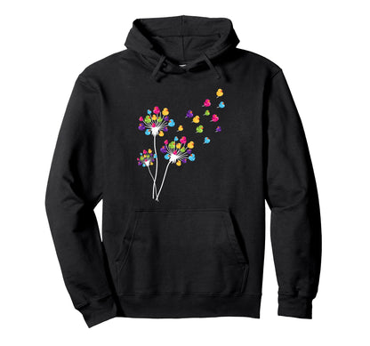 Dandelion Funny Yellow Rainbow Rubber Hoodie - Streetwear Style Unisex - T-Shirt, Sweatshirt, Hoodie