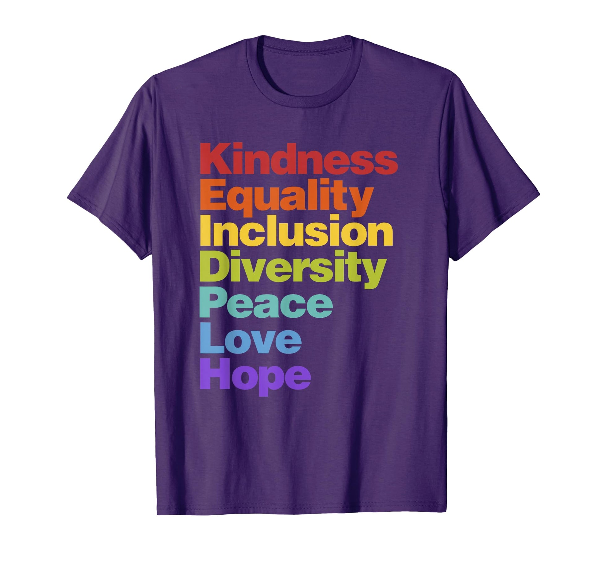 Kindness Equality Inclusion T-Shirt - Casual Everyday Wear Unisex - T-Shirt, Sweatshirt, Hoodie