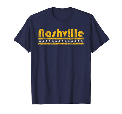 Nashville Tennessee Star Stripe T-Shirt - Graphic Print Unisex - T-Shirt, Sweatshirt, Hoodie