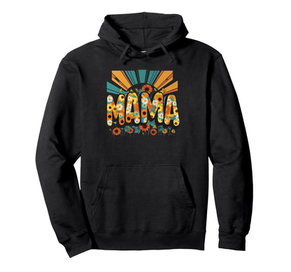 Mama 70S Sunflower Daisy Sunrise Boho Hoodie - Unique Graphic Men Women - T-Shirt, Sweatshirt, Hoodie