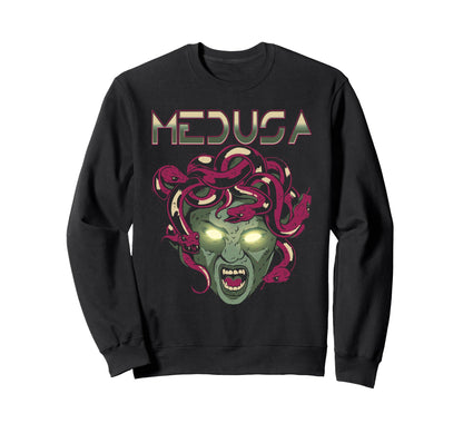 Medusa Gordon Greek Mythology Sweatshirt - Fun Novelty Design for Adults - T-Shirt, Sweatshirt, Hoodie