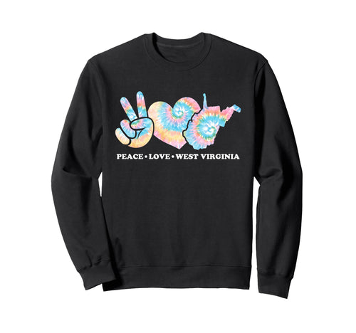 Tie Dye West Virginia Hippie Gift Co Sweatshirt - Graphic Print Men Women - T-Shirt, Sweatshirt, Hoodie