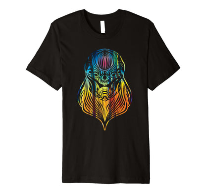 Marvel Eternals Kro Rainbow Gradient T-Shirt - Minimalist Print for Adults - T-Shirt, Sweatshirt, Hoodie