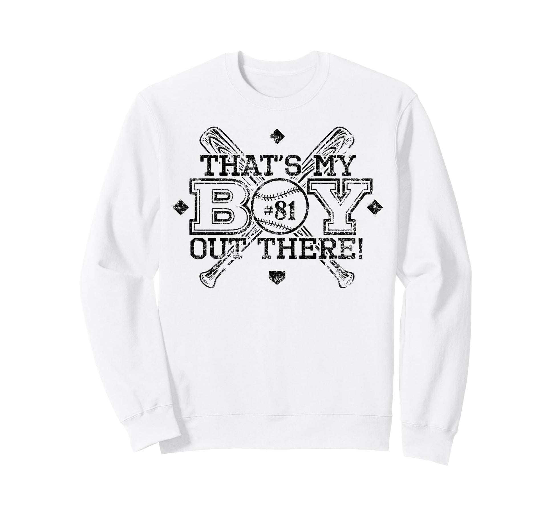 Baseball Mom Dad Thats My Proud Sweatshirt - Minimalist Print for Adults - T-Shirt, Sweatshirt, Hoodie