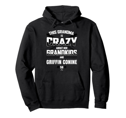 Grandma Crazy Griffin Conine Miami Hoodie - Trendy Graphic for Adults - T-Shirt, Sweatshirt, Hoodie