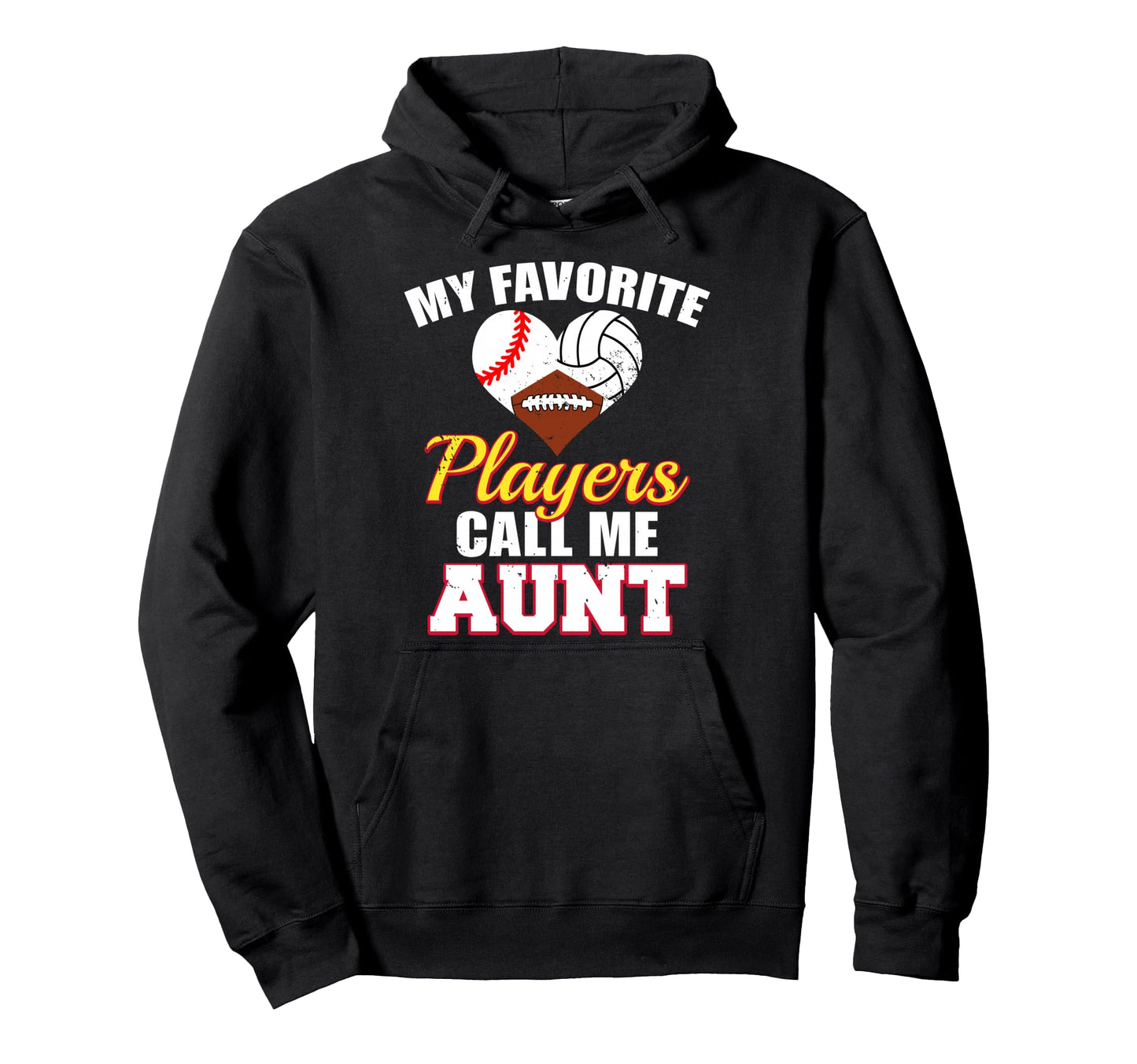 My Favorite Baseball Volleyball Football Hoodie - Unique Graphic Unisex - T-Shirt, Sweatshirt, Hoodie