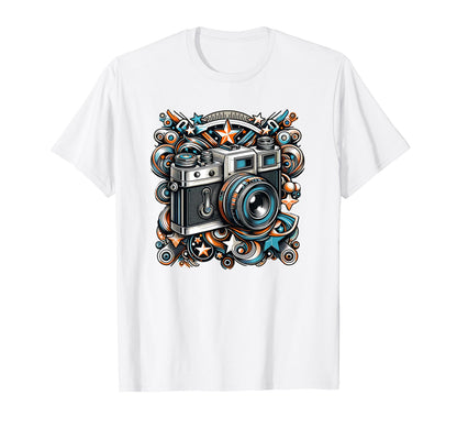 Photography Camera T-Shirt - Novelty Apparel for Adults - T-Shirt, Sweatshirt, Hoodie