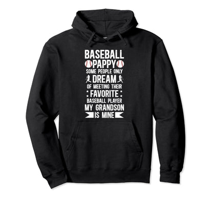 Favorite Baseball Player Pappy Baseball Hoodie - Trendy Graphic Unisex - T-Shirt, Sweatshirt, Hoodie