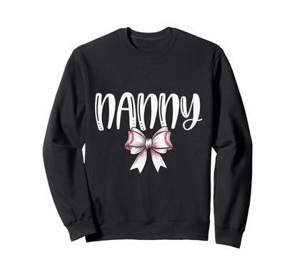Coquette Baseball Nanny Spirit Sweatshirt - Aesthetic Graphic for Adults - T-Shirt, Sweatshirt, Hoodie