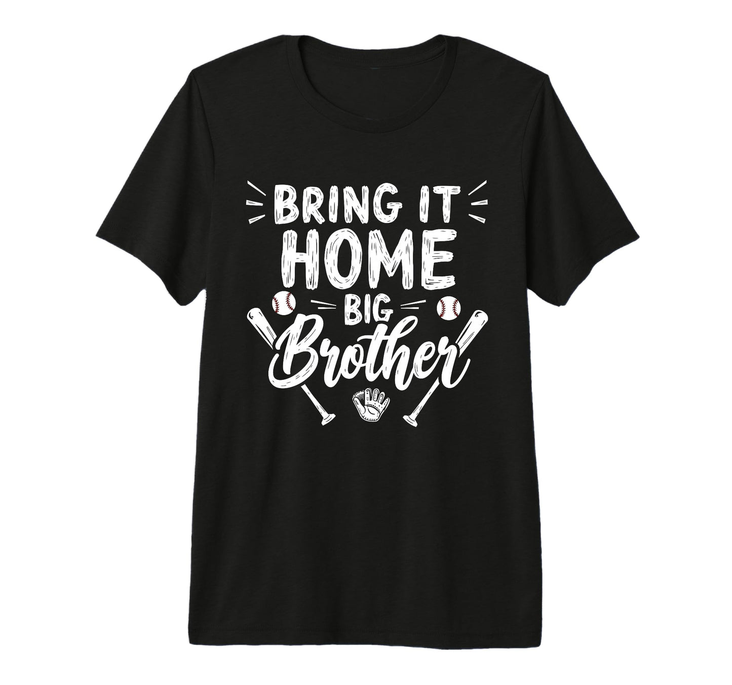 Bring It Home Big Brother Baseball Tri Blend T-Shirt - Graphic Print Unisex - T-Shirt, Sweatshirt, Hoodie