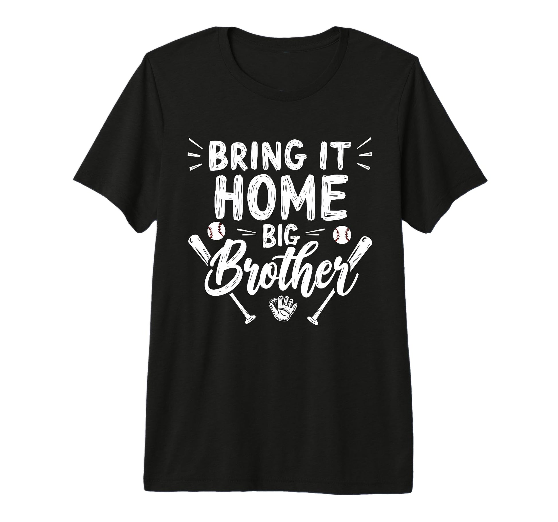 Bring It Home Big Brother Baseball Tri Blend T-Shirt - Graphic Print Unisex - T-Shirt, Sweatshirt, Hoodie