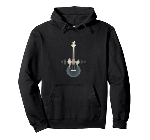 Guitar Sound Wave Musician Acoustic Hoodie - Trendy Graphic Men Women - T-Shirt, Sweatshirt, Hoodie