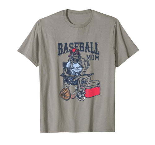 Baseball Mom Skeleton Game Day Funny T-Shirt - Streetwear Style for Adults - T-Shirt, Sweatshirt, Hoodie