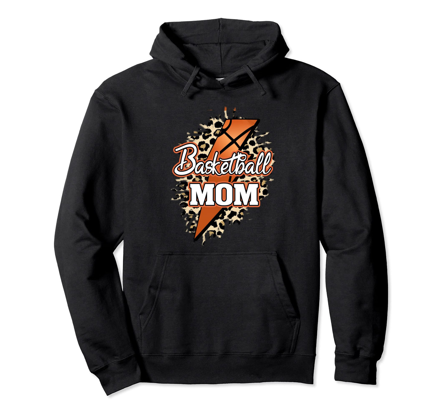 Basketball Mom Leopard Basketball Mama Game Hoodie - Unique Graphic Unisex - T-Shirt, Sweatshirt, Hoodie