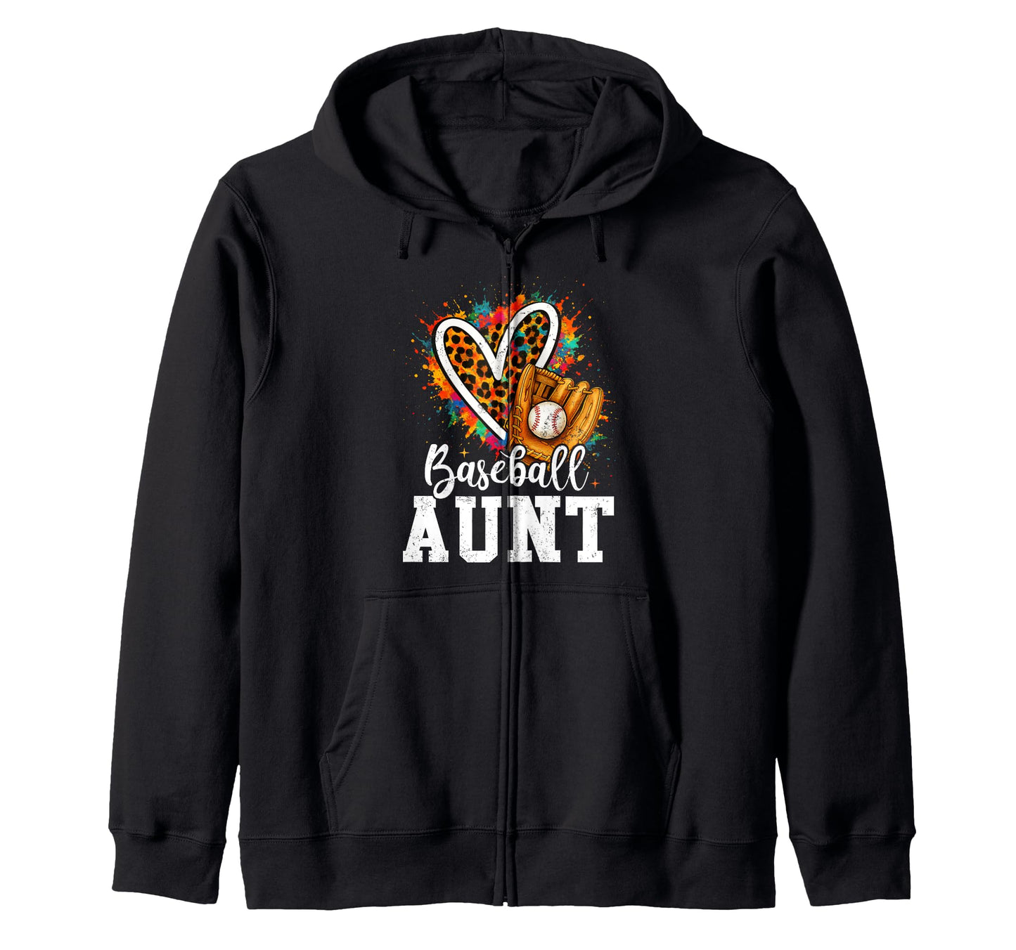 My Favorite Baseball Aunt Leopard Sweatshirt - Trendy Graphic Men Women - T-Shirt, Sweatshirt, Hoodie
