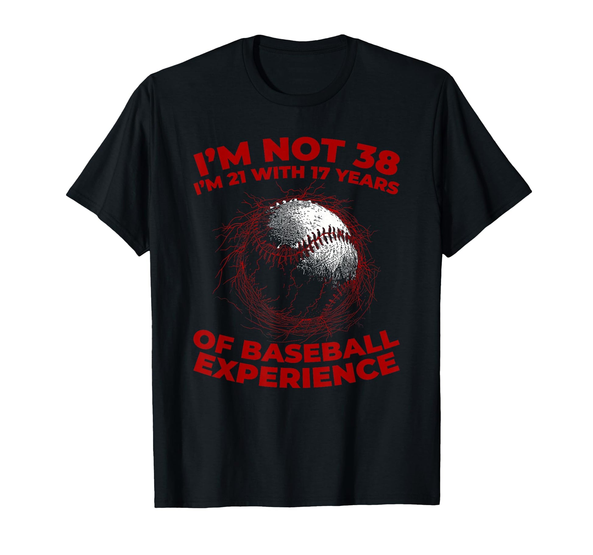 38 Years Old Baseballer Sport Team T-Shirt - Trendy Graphic for Adults - T-Shirt, Sweatshirt, Hoodie